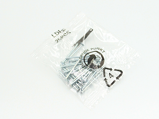 Sømpose Ø1,4x25 mm m/Ø3,5 mm hoved, blank (25 stk)