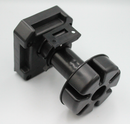 Sokkelben Ø32 mm - justerbar 125-195 mm, sort plastik