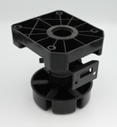 Sokkelben Ø32 mm - justerbar 95-145 mm, sort plastik
