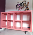 Møbelben til skabe Ø35 mm incl. beslag til montering, sortmalet bøgetræ