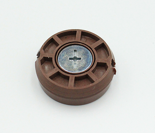 Spejlbeslag Ø35 mm justerbar, brun plastik/metal