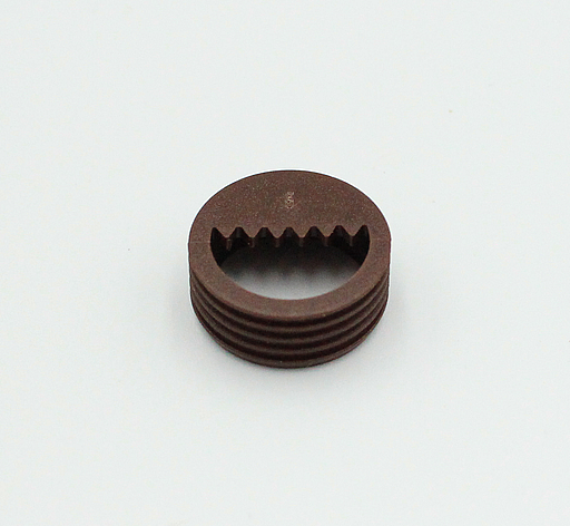 Spejlophængsbeslag Ø20x8 mm, brun plastik