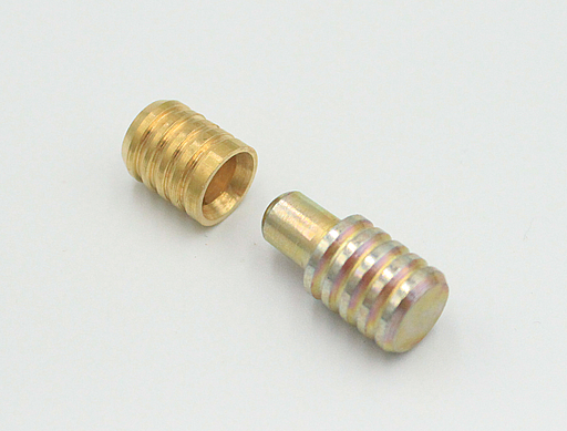 Styretap til bordplade Ø10x12 mm, gulgalvaniseret (sæt)