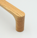 Trægreb 128 mm c/c, naturlakeret egetræ