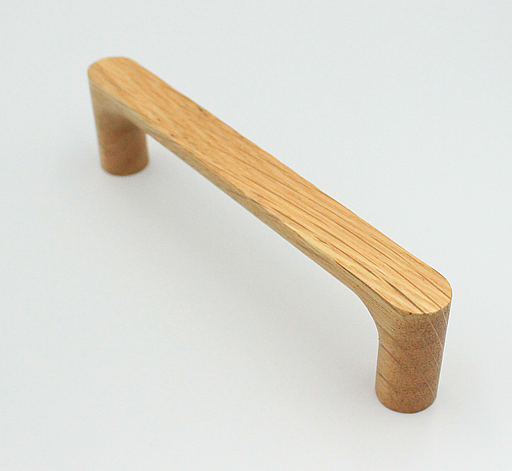 Trægreb 128 mm c/c, naturlakeret egetræ