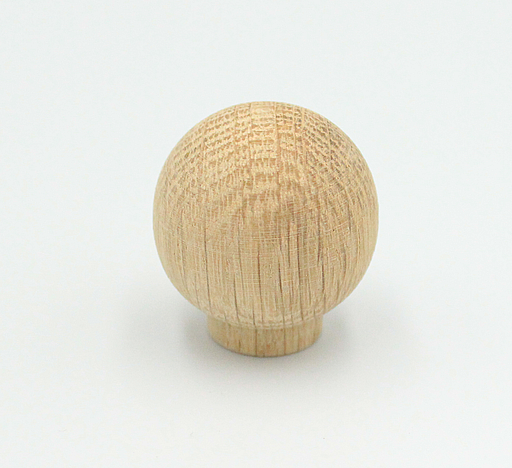 Træknop Ø30x32 mm, ubehandlet egetræ