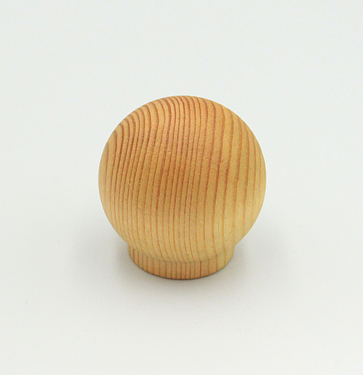 Træknop Ø38x38 mm, ludbehandlet fyrretræ