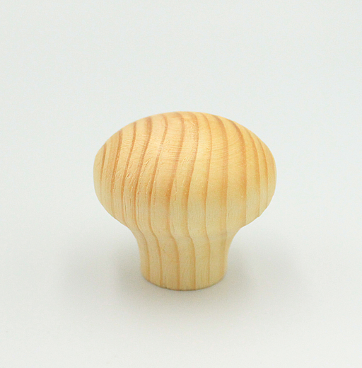 Træknop Ø39x36 mm, lakeret fyrretræ