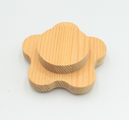 Træknop 64x22 mm, ubehandlet fyrretræ