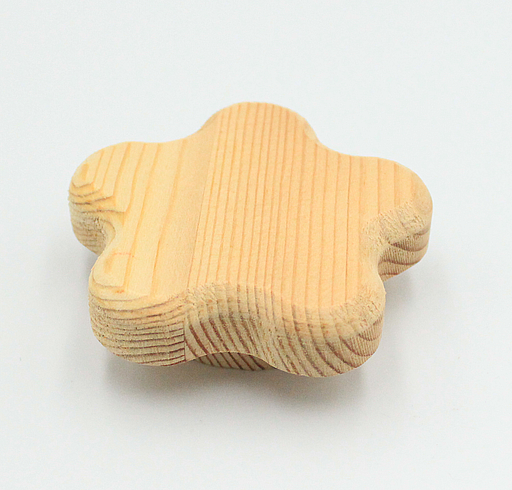 Træknop 64x22 mm, ubehandlet fyrretræ