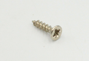 Træskrue Ø3,5x15 mm m/Ø7 mm fladt hoved, forniklet (10 stk)