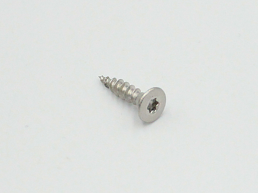 Træskrue Ø3,5x16 mm med Ø7 mm faldt hoved og Torx 10, rustfri stål A4 (1 stk)