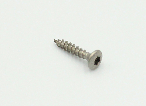 Træskrue Ø3,0x16 mm med Ø6 mm linsehoved og Torx 10, rustfri stål A2