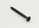Træskrue Ø4,0 mm med Ø7,5 mm linsehoved, sortgalvaniseret (10 stk)