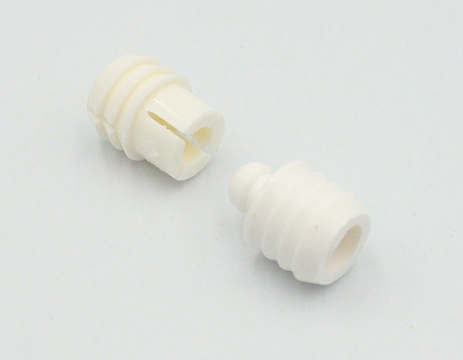 Tryksamlebeslag Ø10 mm, hvid plastik