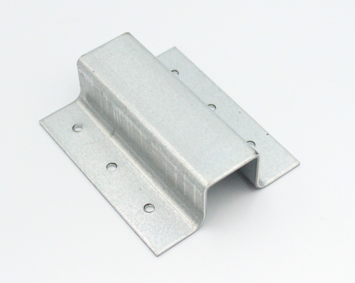 U-beslag 80x27x90 mm til 25 mm stok, ubehandlet metal