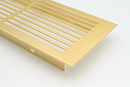 Udluftningsrist 500x86 mm, messingfarvet aluminium