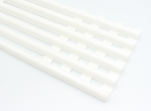 Udluftningsrist 600x100 mm, hvid plastik