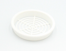 Udluftningsrist Ø65 mm, hvid plastik