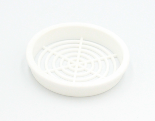 Udluftningsrist Ø65 mm, hvid plastik