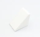 Vinkel med låg 27x27x20 mm, hvid plastik