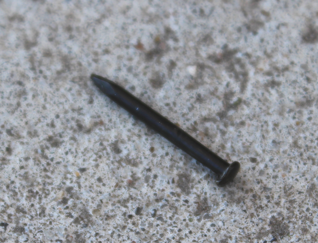 Søm Ø1,6x15 mm m/Ø3 mm hoved, sort (10 stk)
