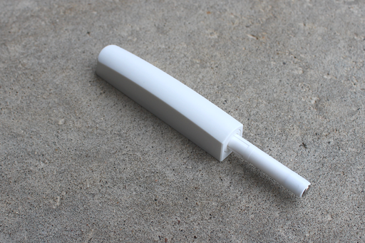 Lågeåbner "push" 89x15,5 mm med magnet, hvid