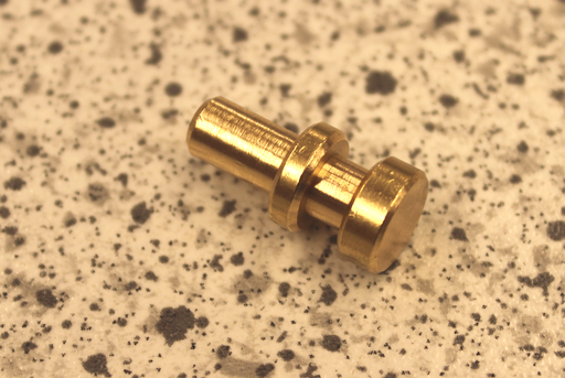 Stift Ø6x21 mm - til Ø6 mm hul, messing (1 stk)