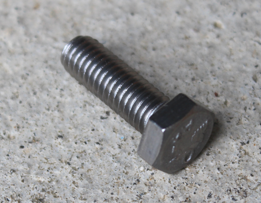 Bolt M6x18 mm med sekskant hoved, rustfri stål