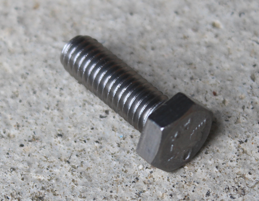 Bolt M6x18 mm m/sekskant hoved, rustfri stål