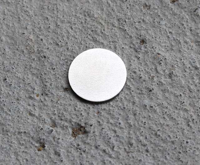 Blik til magnet Ø15 mm - selvklæbende, metal