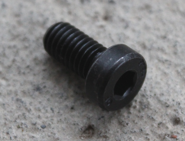 Bolt M6x12 mm, sort metal