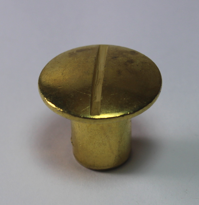 Møbelhoved M8xØ10x14 mm, messingfarvet