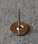 Blik til magnet Ø14 mm med søm, elgalvaniseret