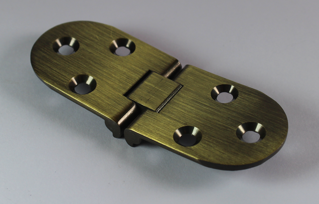 Klaphængsel 30x80 mm, bronzefarvet metal