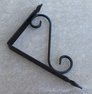 Hyldeknægt 242x190x30 mm, sortmalet metal - 2. sortering