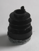 Endeprop til ben rund med filt, sort plastik - flere varianter
