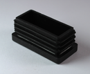 Endeprop til ben - rektangulær, sort plastik - flere varianter