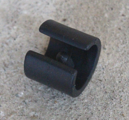Plastikfod t/Ø20-22 mm ben, sort