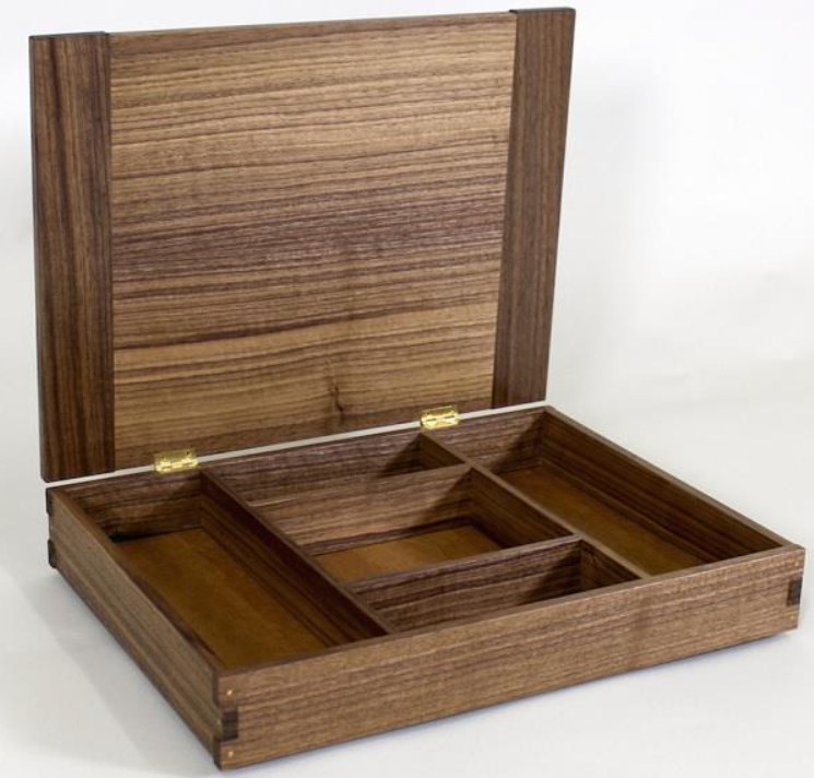 Kanthængsel 16x37 mm, messingfarvet