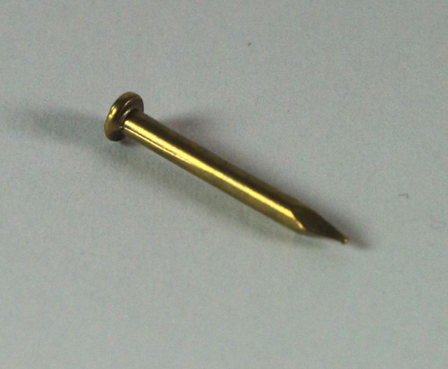 Søm Ø1,6x15 mm m/Ø3 mm hoved, brun (1000 stk)