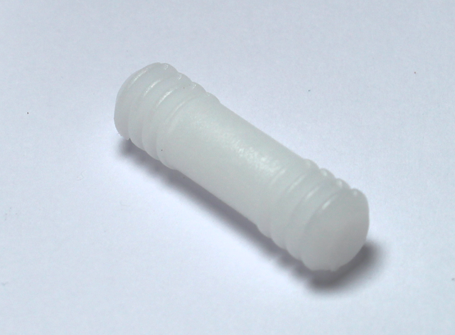 Plastikdyvel Ø8,3x30 mm, hvid (10 stk)