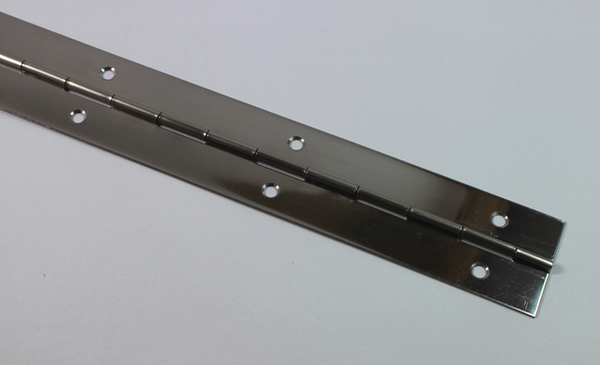 Klaverhængsel 32x655 mm, blank metal