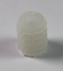 Kophængsel dyvle, hvid plastik (10 stk)