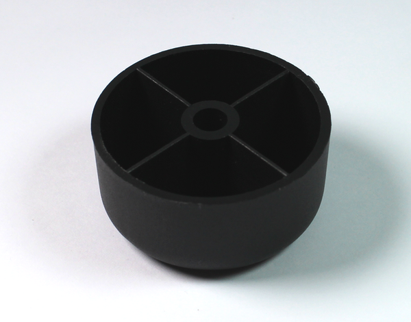 Plastikfod Ø39x20 mm, sort