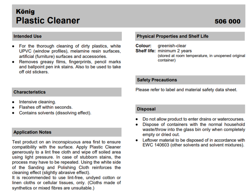 Plastik Cleaner 1000 ml