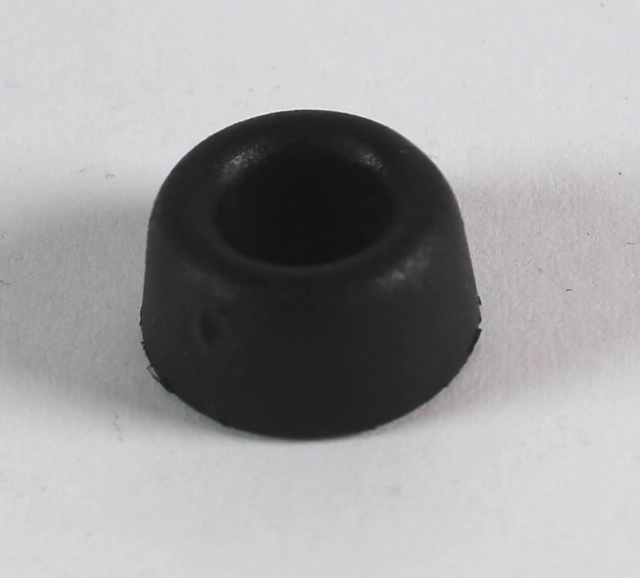 Dørstop Ø13x6 mm, sort gummi (10 stk)