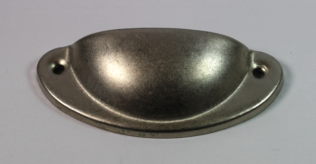 Skålegreb 66 mm c/c, antik zink