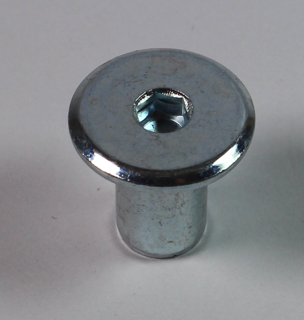 Møbelhoved M8xØ10x16 mm, elgalvaniseret