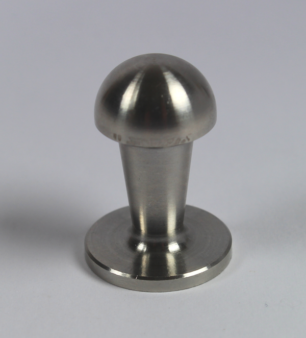 Metalknop Ø18x27 mm, rustfri